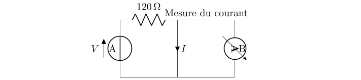 Calcul du Courant pour chaque Tension